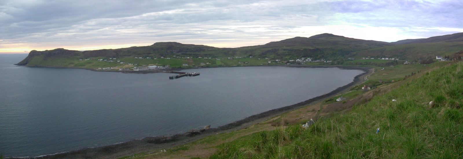 Quiet bay and harbour village